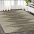 5' X 8' Coffee And Ivory Abstract Washable Indoor Outdoor Area Rug