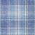 5' X 8' Denim Blue And Ivory Plaid Washable Indoor Outdoor Area Rug