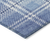 5' X 8' Denim Blue And Ivory Plaid Washable Indoor Outdoor Area Rug