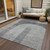 5' X 8' Gray Silver And Charcoal Geometric Washable Indoor Outdoor Area Rug Transitional Style - Gray, Silver, Charcoal Color