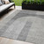 5' X 8' Gray Silver And Charcoal Geometric Washable Indoor Outdoor Area Rug Transitional Style - Gray, Silver, Charcoal Color