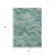 3' X 5' Teal Blue And Ivory Abstract Washable Indoor Outdoor Area Rug - Teal Blue, Ivory