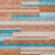 5' X 8' Orange Teal Blue And Salmon Striped Washable Indoor Outdoor Area Rug