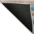 5' X 8' Orange Teal Blue And Salmon Striped Washable Indoor Outdoor Area Rug