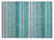 2' X 3' Teal Striped Washable Non Skid Indoor Outdoor Area Rug - 608219013431