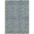 3' X 5' Sky Blue And Gray Geometric Washable Indoor Outdoor Area Rug