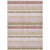 3' X 5' Pink And Beige Striped Washable Indoor Outdoor Area Rug - Pink, Beige