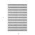 3' X 5' Gray and White Striped Washable Non Skid Indoor Outdoor Area Rug