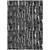 3' X 5' Black And Ivory Abstract Washable Indoor Outdoor Area Rug - 608219368555