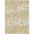 3' X 5' Gold Gray And Ivory Animal Print Washable Indoor Outdoor Area Rug