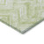 5' X 8' Green And Ivory Geometric Washable Indoor Outdoor Area Rug Transitional Style - Green, Ivory Color