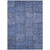 3' X 5' Denim Blue And Sky Blue Patchwork Washable Indoor Outdoor Area Rug