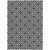 3' X 5' Black And Ivory Geometric Washable Indoor Outdoor Area Rug Transitional Style - Black, Ivory Color
