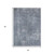 5' X 8' Blue And Gray Abstract Washable Indoor Outdoor Area Rug - Blue, Gray