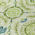 5' X 8' Artichoke Green Olive Green And Blue Floral Washable Indoor Outdoor Area Rug