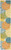 2' X 12' Turquoise Floral Non Skid Indoor Outdoor Runner Rug