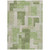 5' X 8' Green Sage And Beige Geometric Washable Indoor Outdoor Area Rug