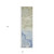 2' X 8' Blue and Green Abstract Washable Indoor Outdoor Runner Rug