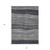 3' X 5' Gray Charcoal And Silver Striped Washable Indoor Outdoor Area Rug - Gray, Charcoal, Silver
