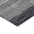 3' X 5' Gray Charcoal And Silver Striped Washable Indoor Outdoor Area Rug - Gray, Charcoal, Silver