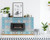 6" X 6" Sky Blue Mosaic Peel And Stick Removable Tiles
