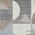 5' X 8' Taupe Gray And Ivory Geometric Washable Indoor Outdoor Area Rug