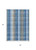 5' X 8' Denim Blue Sky Blue And Beige Plaid Washable Indoor Outdoor Area Rug