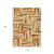 5' X 8' Orange Ivory And Copper Geometric Washable Indoor Outdoor Area Rug