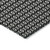 3' X 5' Black And Gray Floral Washable Indoor Outdoor Area Rug