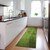8' Runner Green Abstract Washable Non Skid Indoor Outdoor Runner Rug Transitional Style - Green Color