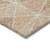 5' X 8' Terra Cotta Beige And Salmon Geometric Washable Indoor Outdoor Area Rug
