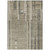3' X 5' Taupe And Dark Gray Striped Washable Indoor Outdoor Area Rug