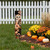42" Black Orange And Tan Solid Wood Happy Halloween And Fall Owl Reversible Garden Stake