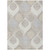 5' X 8' Ivory Beige And Tan Ogee Washable Indoor Outdoor Area Rug