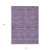 3' X 5' Purple And Lavender Striped Washable Indoor Outdoor Area Rug