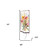 10" White Pink And Green Wood Wildflowers Garden Stake