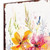 10" White Pink And Green Wood Wildflowers Garden Stake