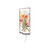 10" White Pink And Green Wood Wildflowers Garden Stake