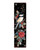 36" Black Red And White Christmas Chickadee Solid Wood Porch Sign