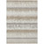3' X 5' Ivory Gray And Beige Striped Washable Indoor Outdoor Area Rug