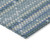 5' X 8' Denim Blue And Teal Blue Geometric Washable Indoor Outdoor Area Rug