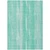 3' X 5' Aqua Teal Blue And Ivory Botanical Leaves Washable Indoor Outdoor Area Rug