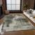 3' X 5' Taupe Beige And Olive Green Abstract Washable Indoor Outdoor Area Rug