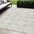 5' X 8' Beige And Brown Abstract Washable Indoor Outdoor Area Rug - Beige, Brown