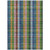 5' X 8' Navy Blue Pink And Sage Plaid Washable Indoor Outdoor Area Rug