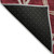 3' X 5' Burgundy And Gold Geometric Washable Indoor Outdoor Area Rug