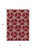 3' X 5' Burgundy And Gold Geometric Washable Indoor Outdoor Area Rug