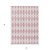 5' X 8' Pink And Ivory Geometric Washable Indoor Outdoor Area Rug