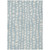 3' X 5' Sky Blue And Ivory Abstract Washable Indoor Outdoor Area Rug