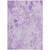 3' X 5' Lavender And Purple Floral Washable Indoor Outdoor Area Rug